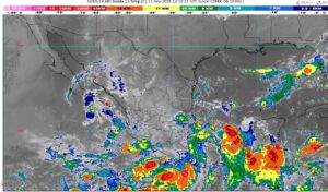 Lluvias intensas amenazan occidente, oriente, sur y sureste de México, incluida la Península de Yucatán